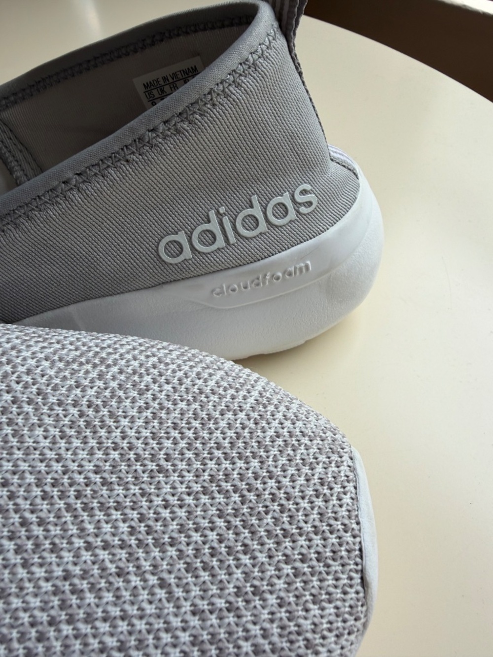 Adidas Neo Slip-on Light Gray & White Tennis Shoes – 9M women’s - Picture 9 of 11